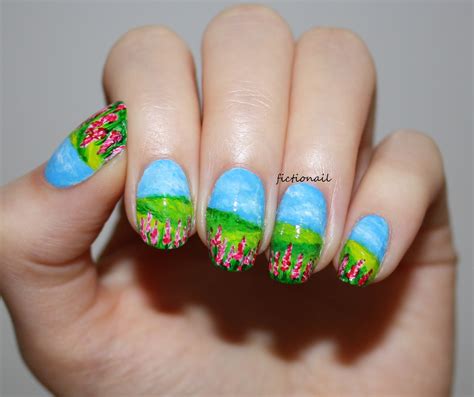 Step into the fairytale world with countryside magic nails